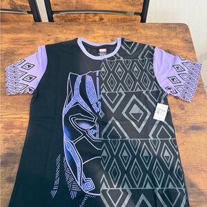 Marvel Black & Purple Black Panther Graphic Kids Tee